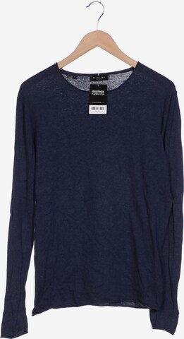 SELECTED Langarmshirt M in Blau: predná strana