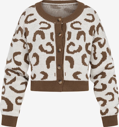 Cloud5ive Strickjacke in L in braun / offwhite, Produktansicht