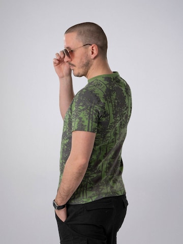 PANTONECLO Shirt 'Pantoneclo Men’s Crew Neck Short Sleeve T-Shirt' in Groen
