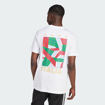 ADIDAS PERFORMANCE Functioneel shirt 'Italy Football Fan' in Wit: voorkant
