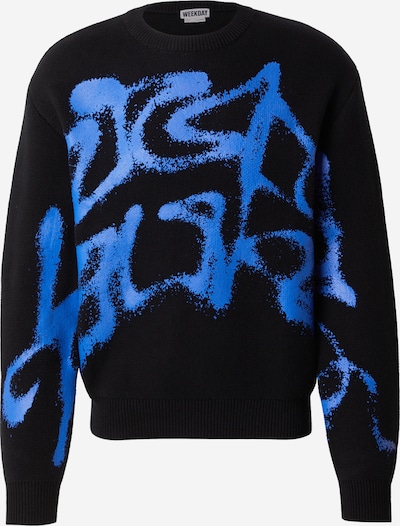WEEKDAY Pulover 'Emilio' u svijetloplava / crna, Pregled proizvoda