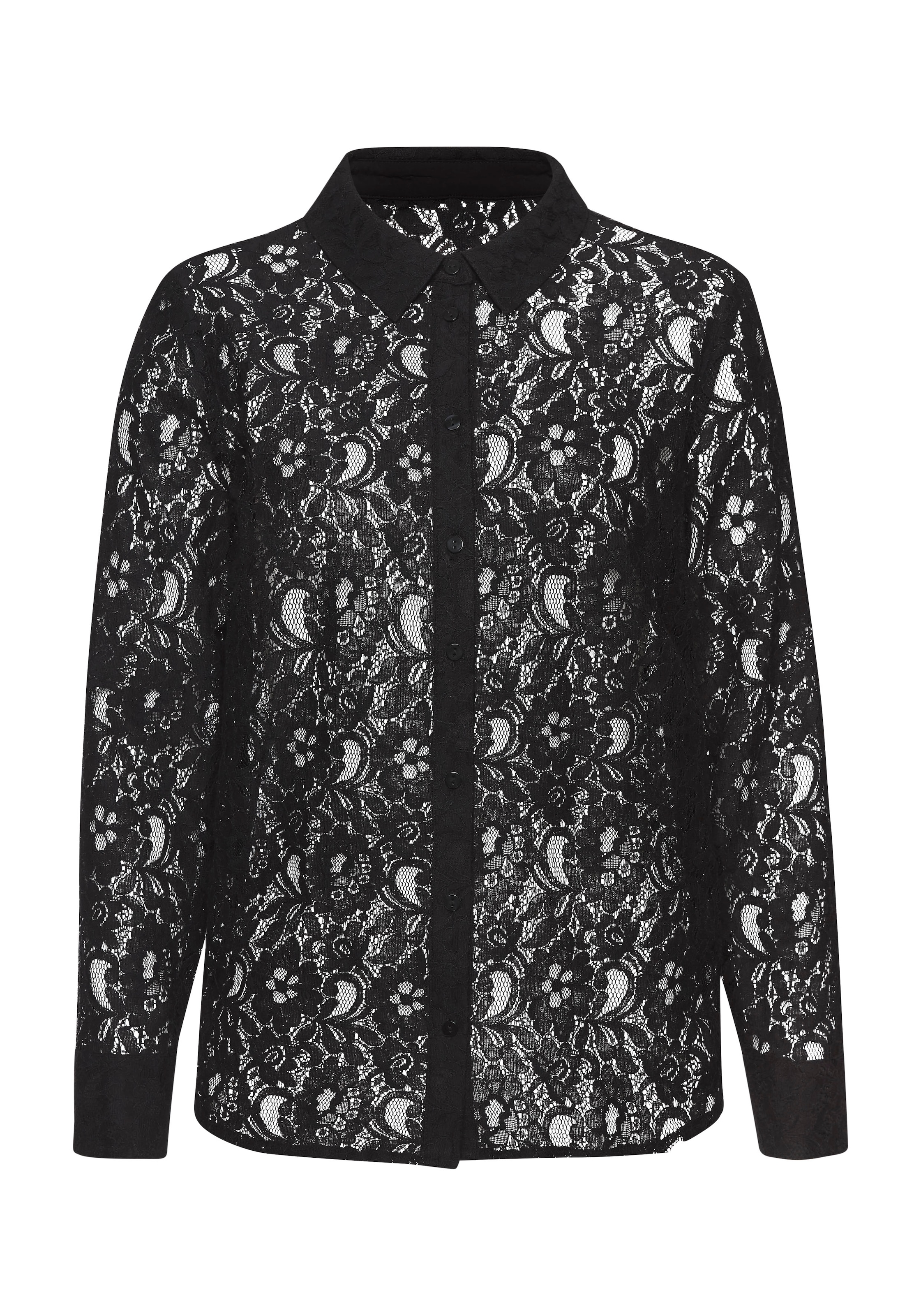 LASCANA Blouse in Black: front