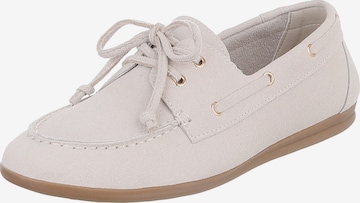 Ital-Design Moccasins in Beige: front