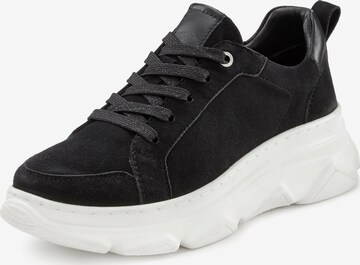 LASCANA Sneakers laag in Zwart: voorkant