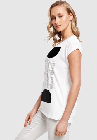 Merchcode Shirt 'Abstract Lines' in White