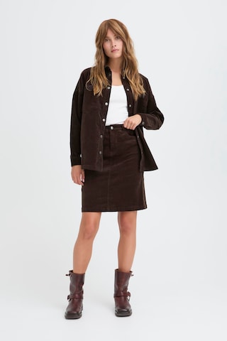 Pulz Skirt 'PZSally' in Brown