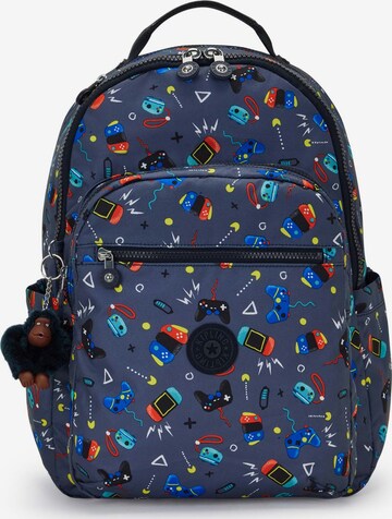 KIPLING Rucksack 'Seoul' in Blau: predná strana