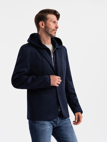 Coupe regular Veste de costume Ombre en bleu
