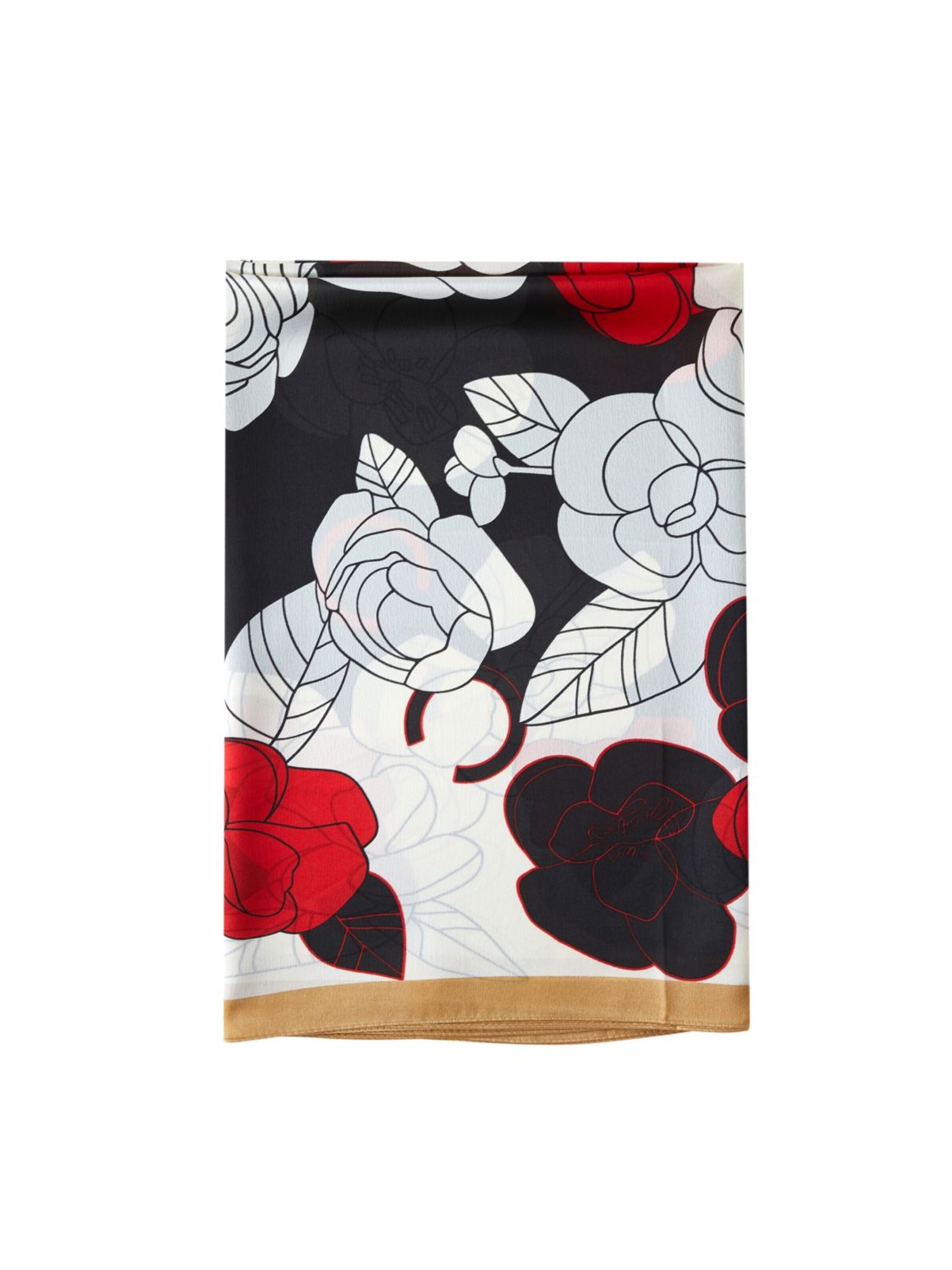 19V69 ITALIA Scarf 'Etole de soie Fiore Rosso' in Mixed colours