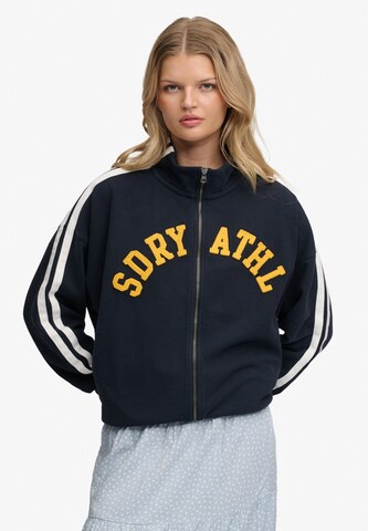 Veste de survêtement 'Athletic Essentials' Superdry & Co en bleu : devant