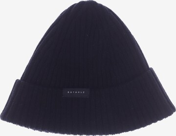 Rotholz Hat & Cap in One size in Black: front