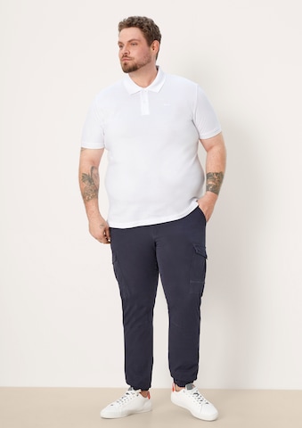 s.Oliver Men Big Sizes قميص بلون أبيض