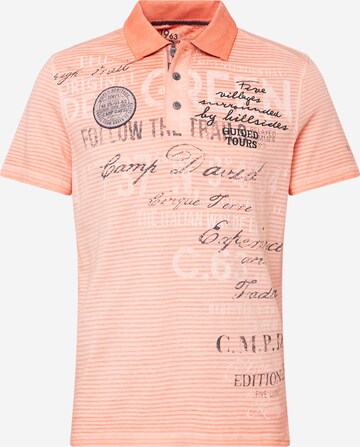 CAMP DAVID - Camiseta en naranja: frente