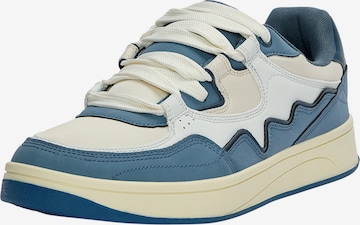 Pull&Bear Matalavartiset tennarit värissä sininen: etupuoli