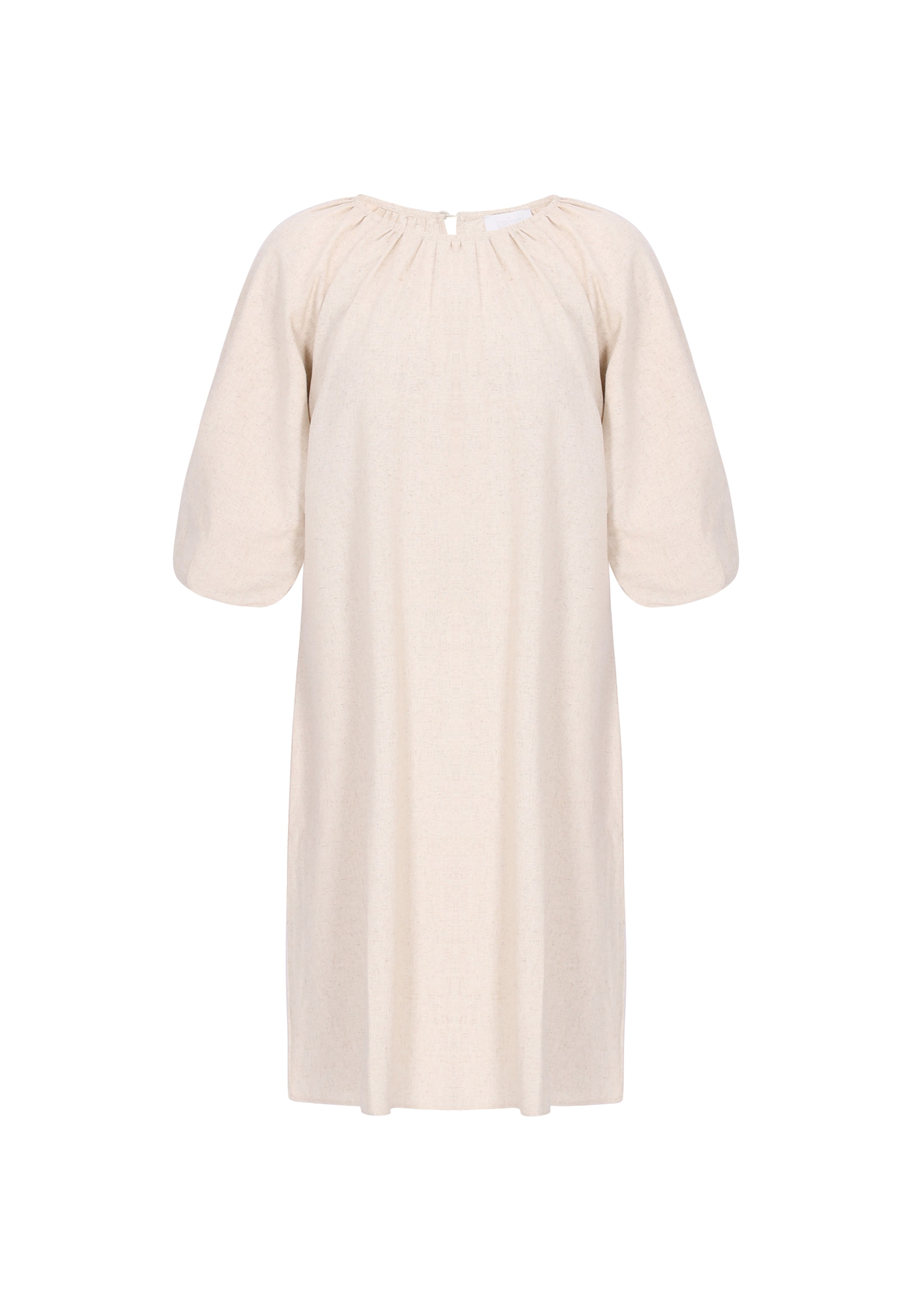 usha WHITE LABEL - Vestido 'Minimalistic' em bege: frente