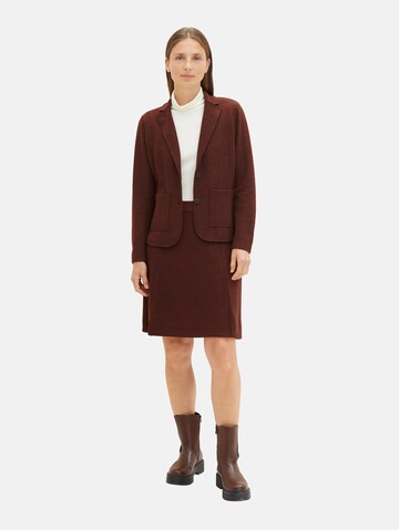 TOM TAILOR Blazer in Brown