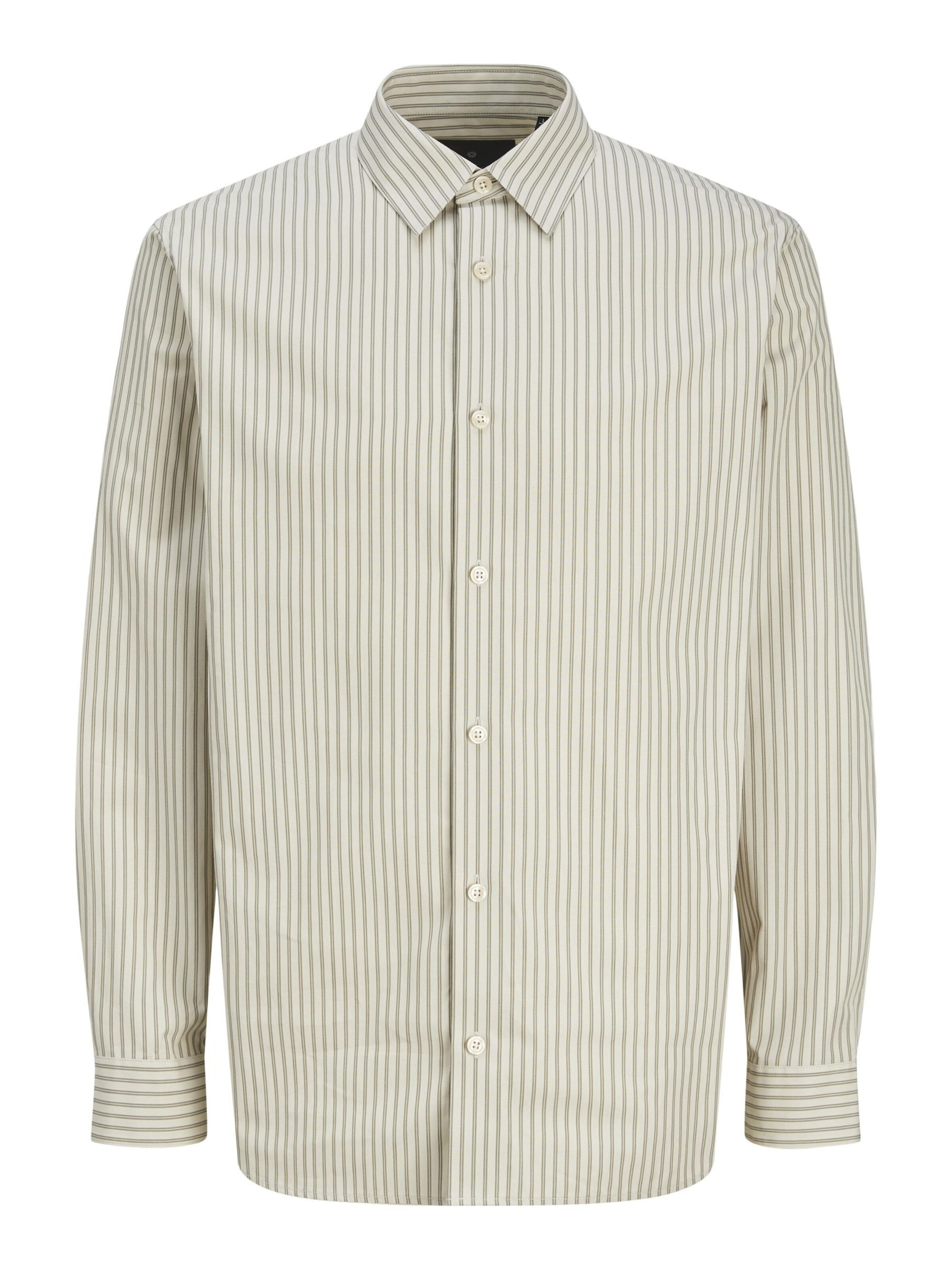 JACK & JONES Button Up Shirt in Green: front