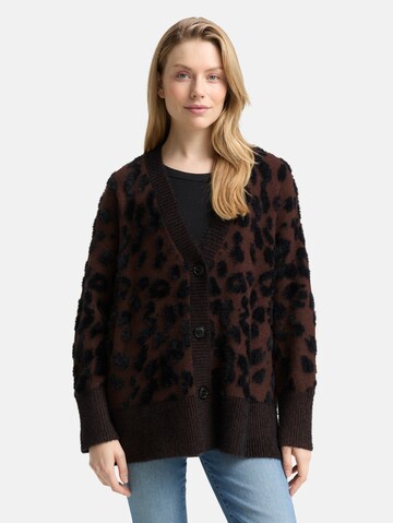 TOM TAILOR Oversized vest in Bruin: voorkant