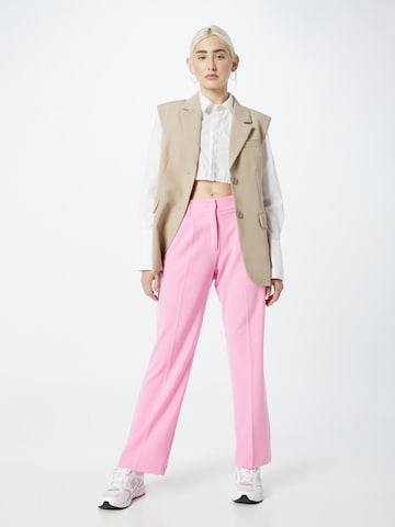 Loosefit Pantalon à plis rosemunde en rose