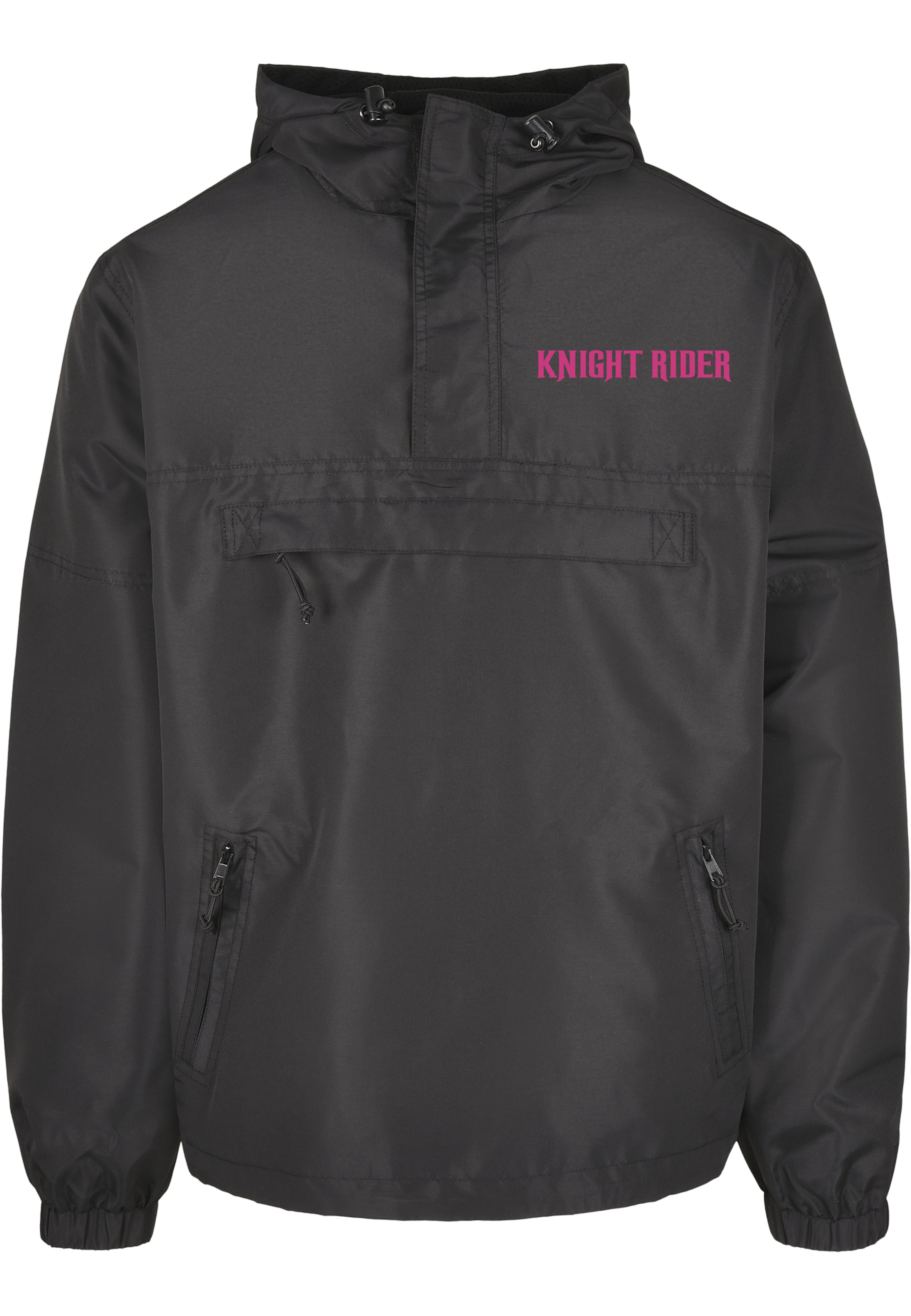 Merchcode Between-Season Jacket 'Knight Rider Summer' in Black: front