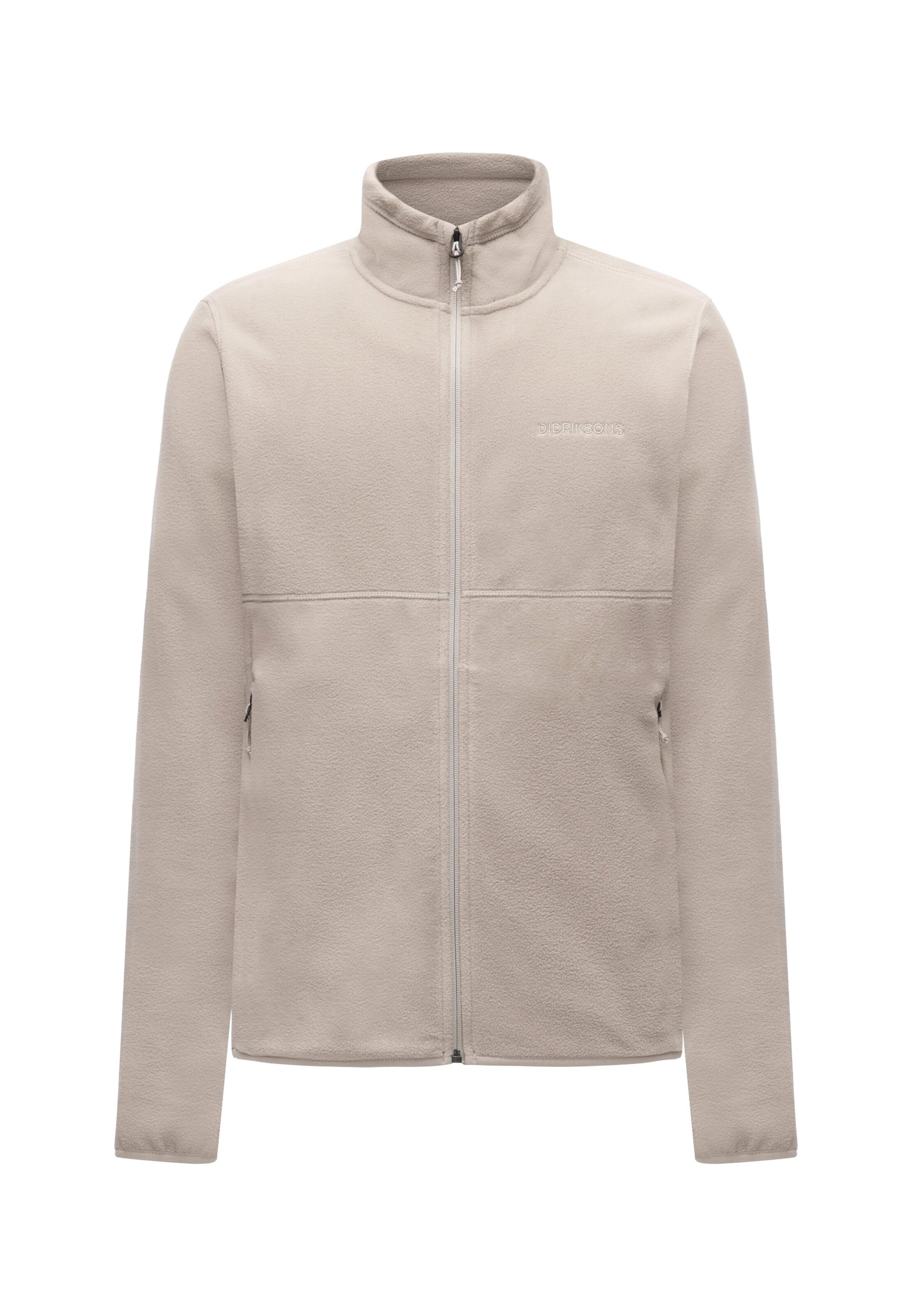 Veste en polaire Didriksons en beige : devant