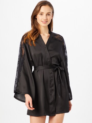 Hunkemöller Bathrobe short in Black: front