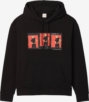 Sweat-shirt Calvin Klein en noir : devant