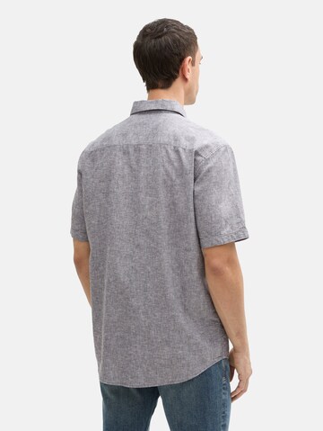 TOM TAILOR Regular fit Button Up Shirt in Grey