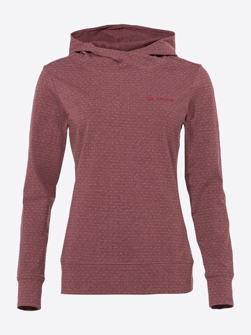 VAUDE Athletic Sweatshirt 'Tuenno' in Red: front