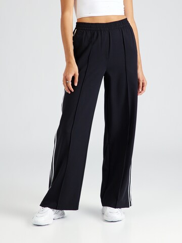 Marks & Spencer Wide leg Broek in Zwart: voorkant