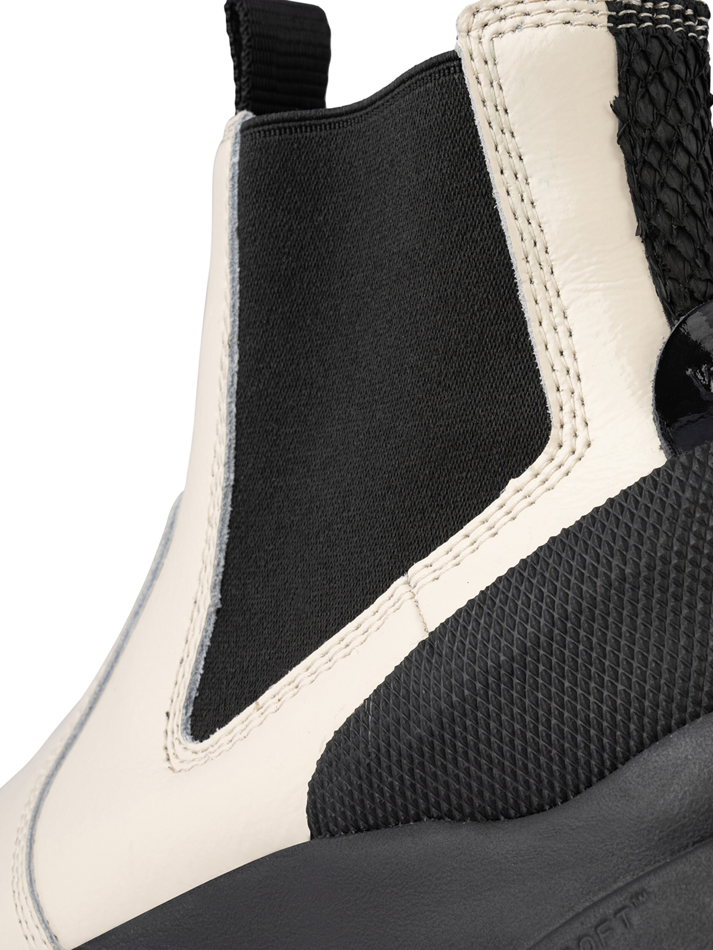 WODEN Chelsea Boots 'Hega Patent' i beige