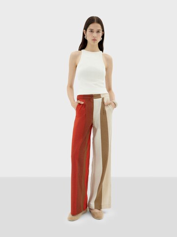 Thinking MU - Loosefit Pantalón ' MANOLITA ' en rojo
