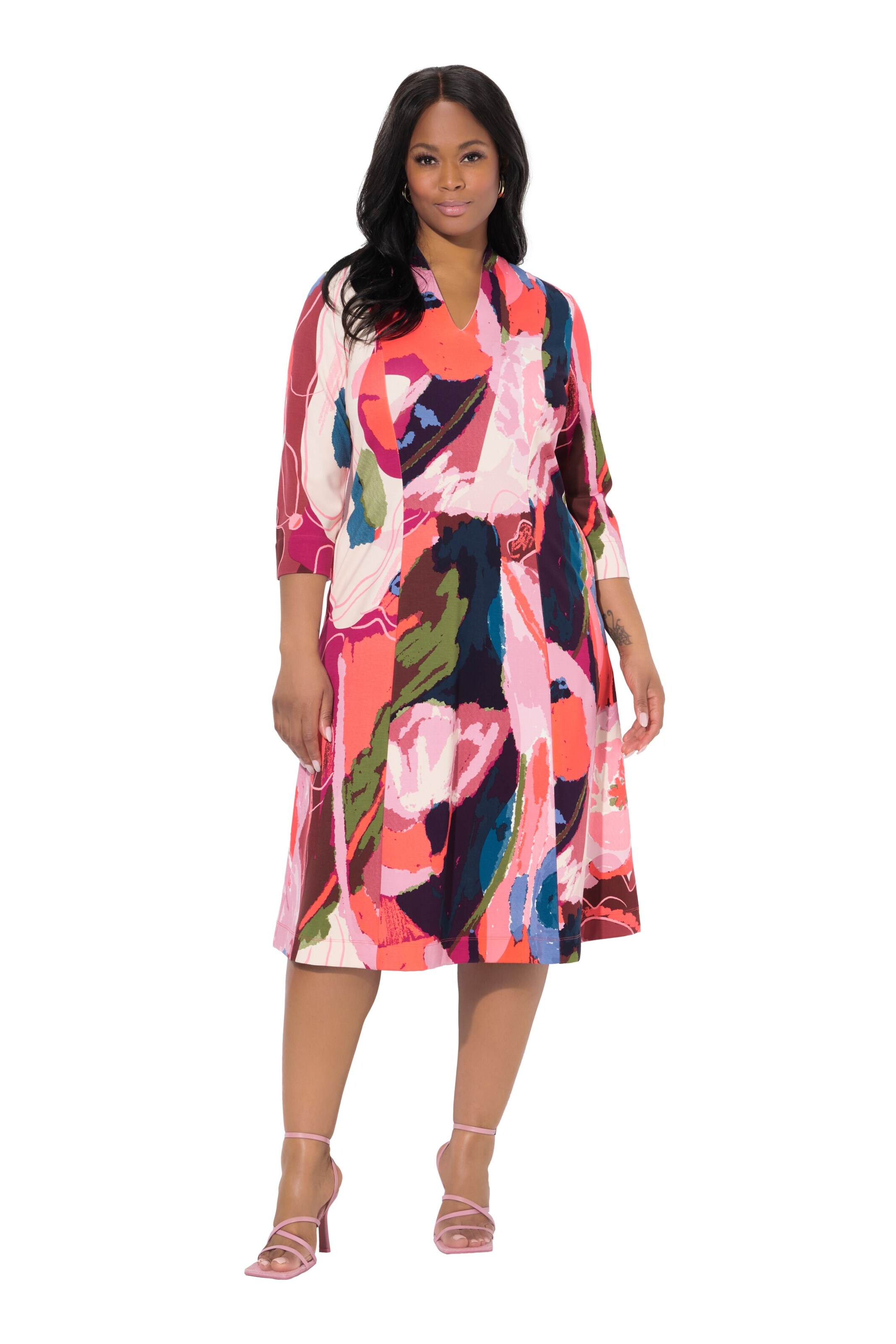 Ulla Popken Kleid in Rot: Vorderseite