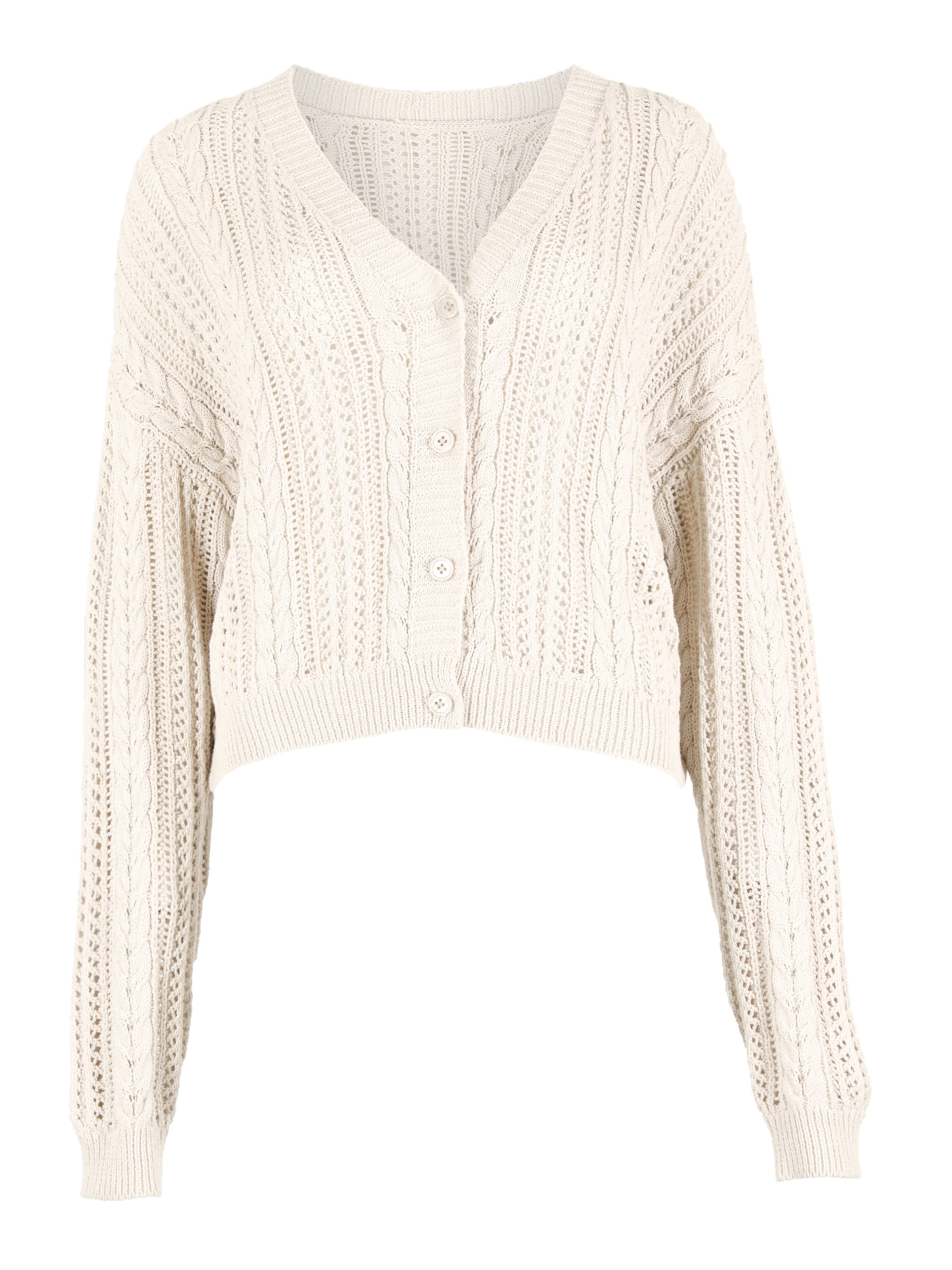 Apricot Gebreid vest in Grijs: voorkant