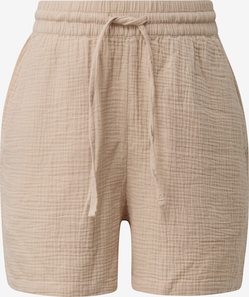 Pantalon QS en beige : devant