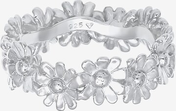 ELLI Ring 'Blume' in Zilver: voorkant