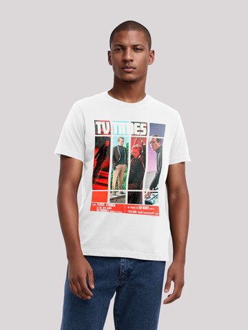 T-Shirt 'TV Times Patrick McGoohan The Prisoner 1967 Cover' F4NT4STIC en blanc : devant
