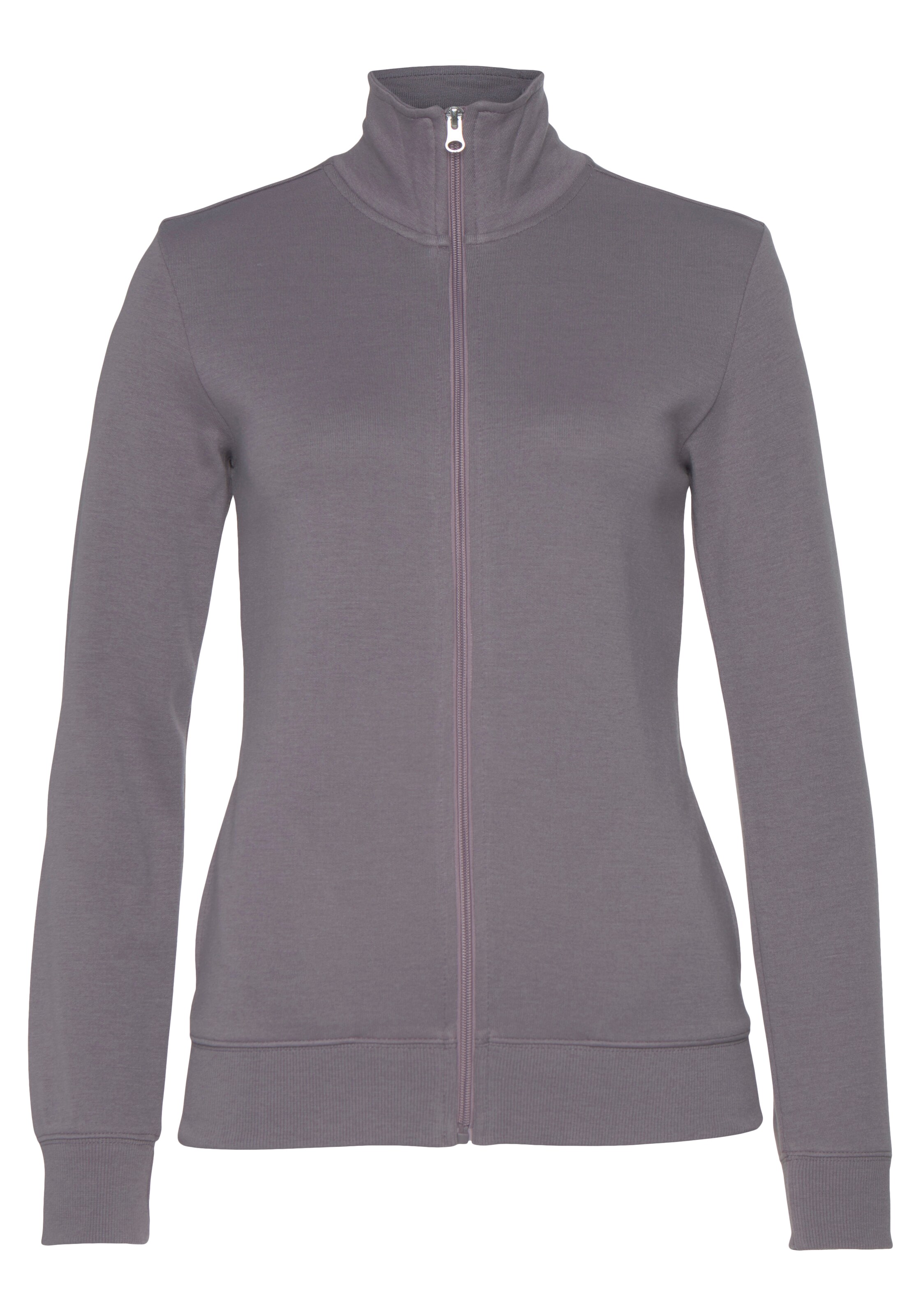 BENCH Sweat jacket in Purple: front