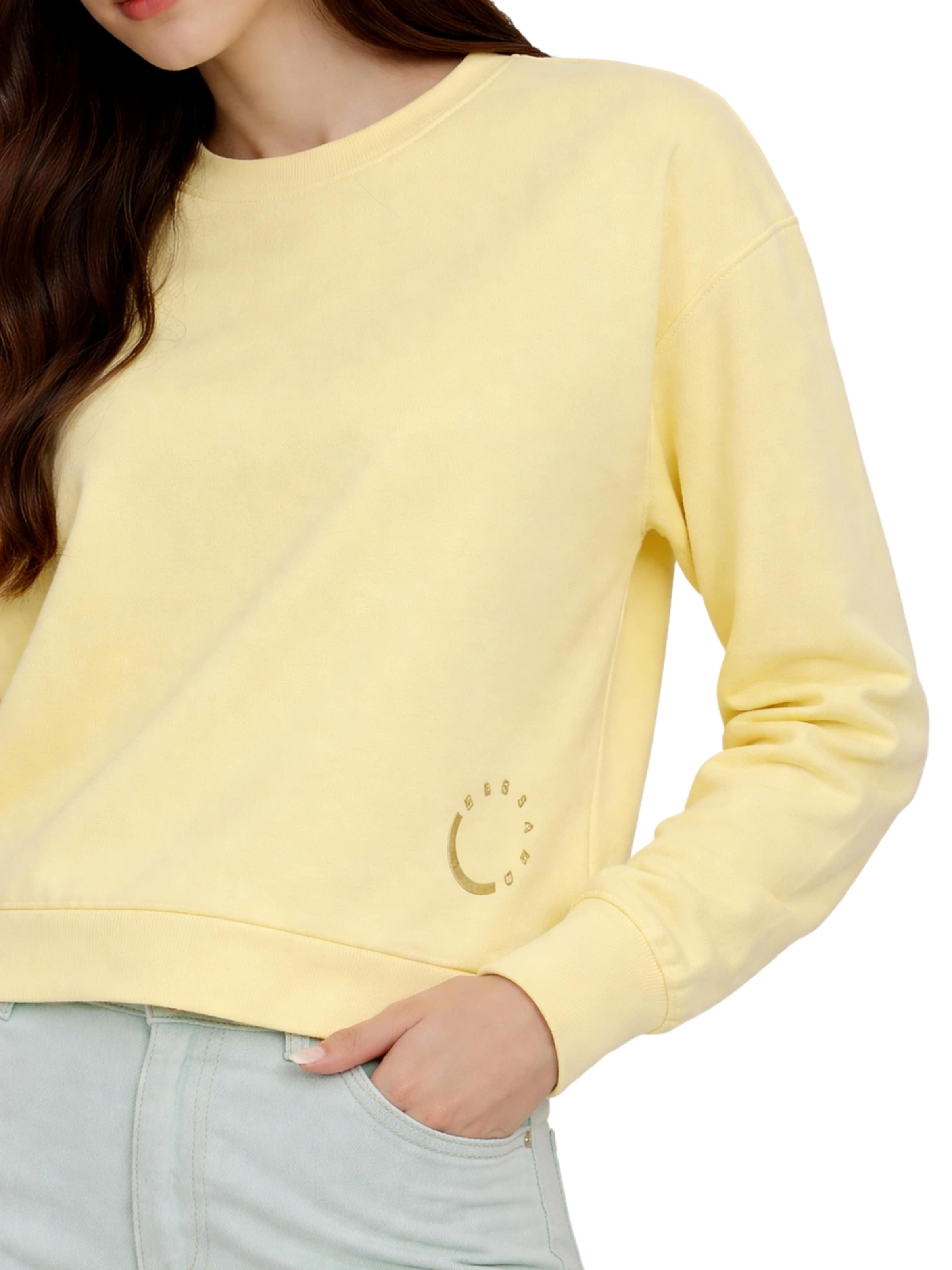 Elbsand Sweatshirt 'Ritva' in Geel