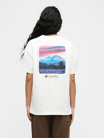 COLUMBIA Λειτουργικό μπλουζάκι 'CSC™' σε λευκό: μπροστά