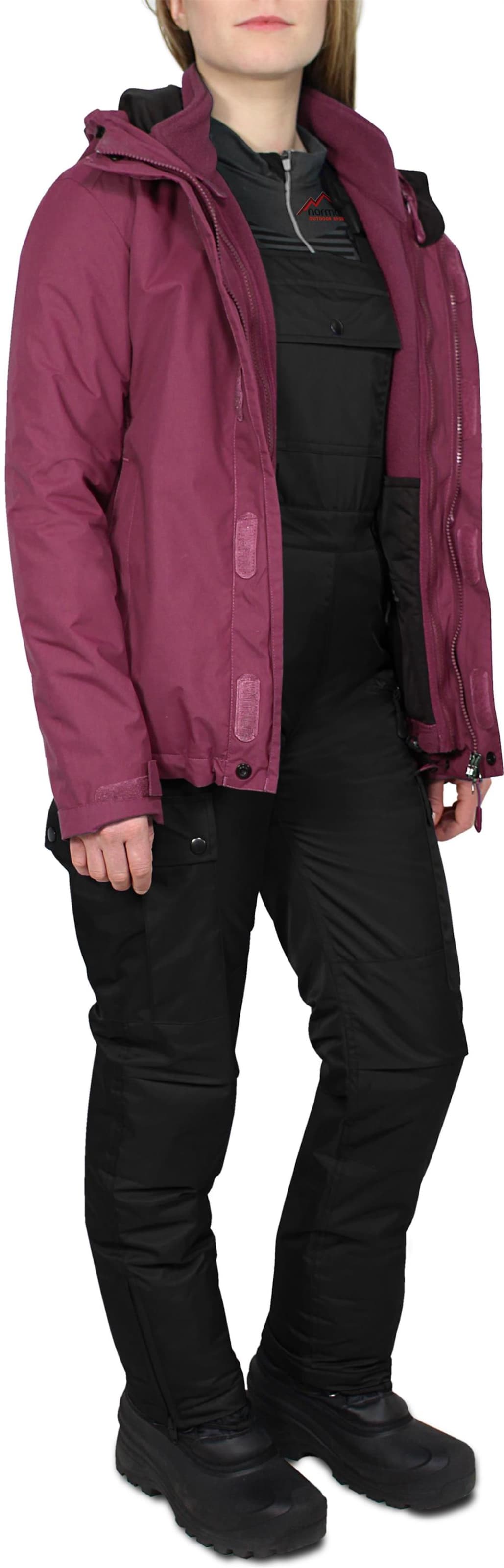 Regular Pantalon outdoor normani en noir
