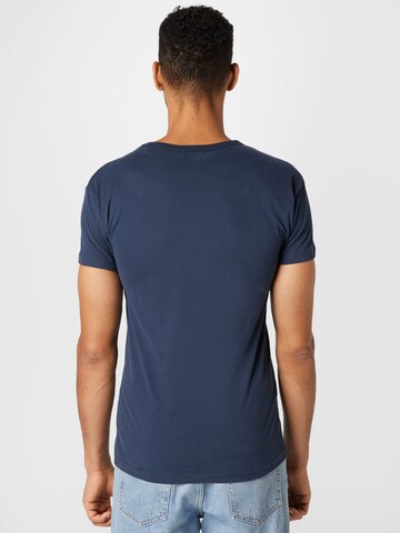Derbe T-Shirt 'Herrenhandtasche' in Blau