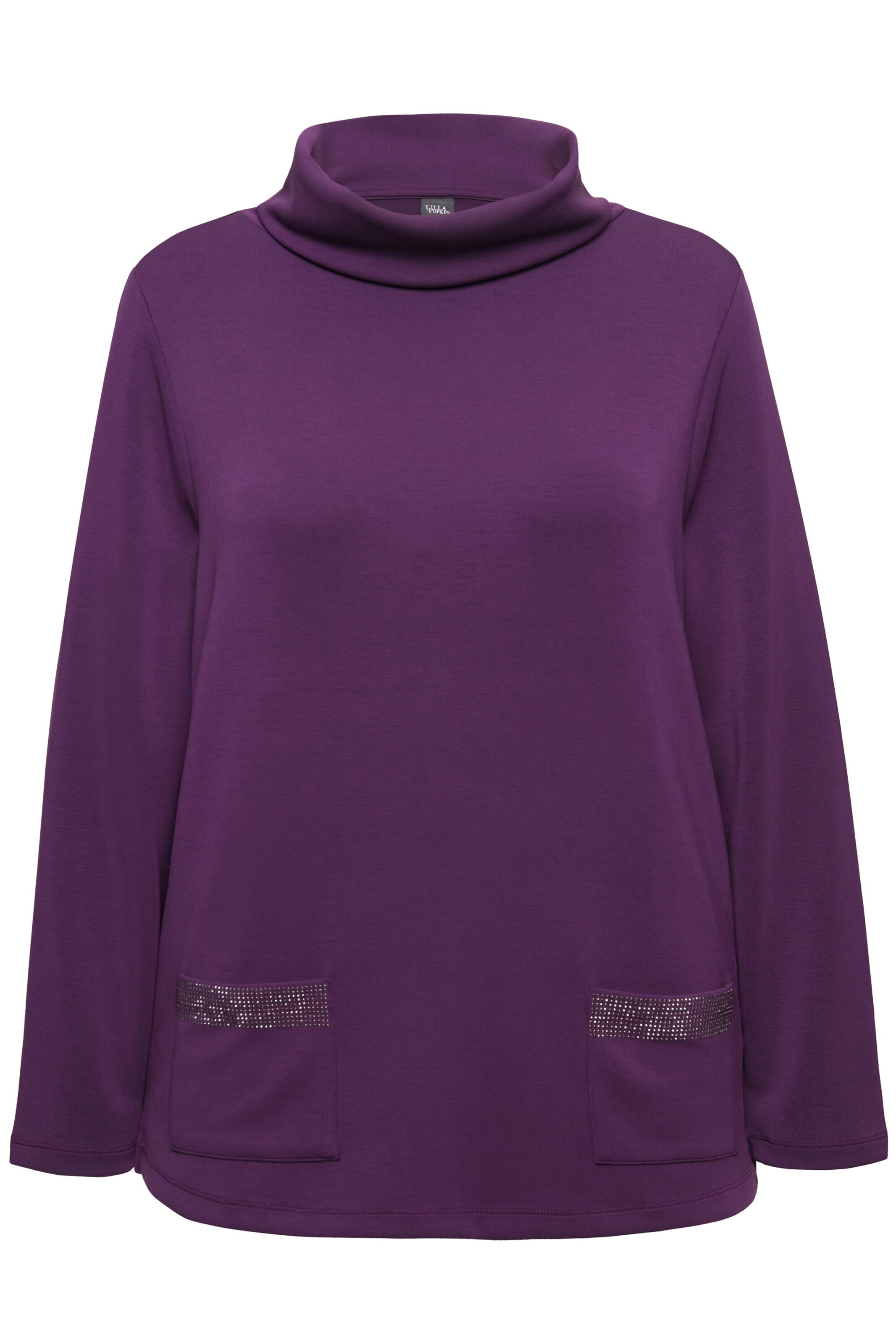 Ulla Popken Sweatshirt in Purple: front