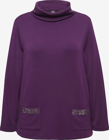 Ulla Popken Sweatshirt in Lila: voorkant