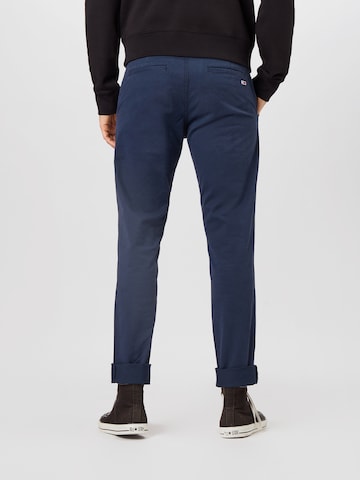 Tommy Jeans Slimfit Chino kalhoty 'Scanton' – modrá