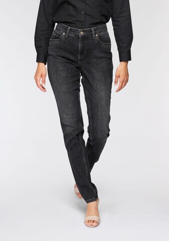 MAC Slimfit Jeans 'Mel' in Grijs: voorkant