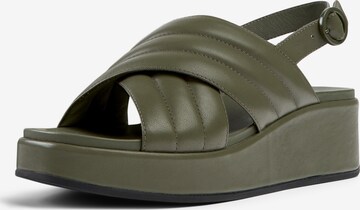 CAMPER Strap Sandals 'Misia' in Green: front