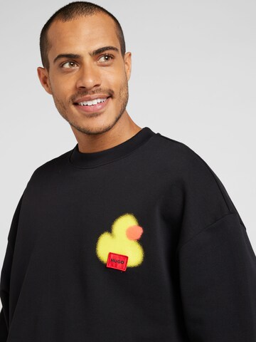 HUGO Sweatshirt 'Ditrus' in Zwart