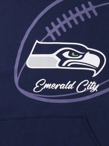 Felpa sportiva 'NFL Seahawks Emerald City' di Recovered in blu