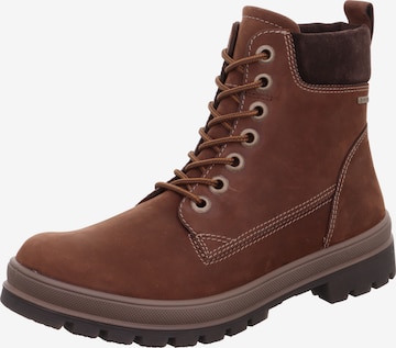 Legero Lace-Up Boots in Brown: front